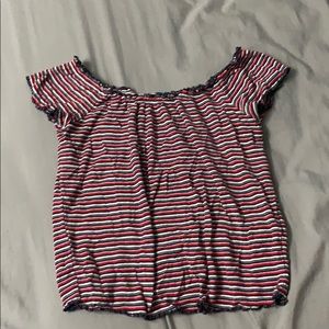 Garage off the shoulder top